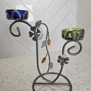 Metal Candle Holder Vintage