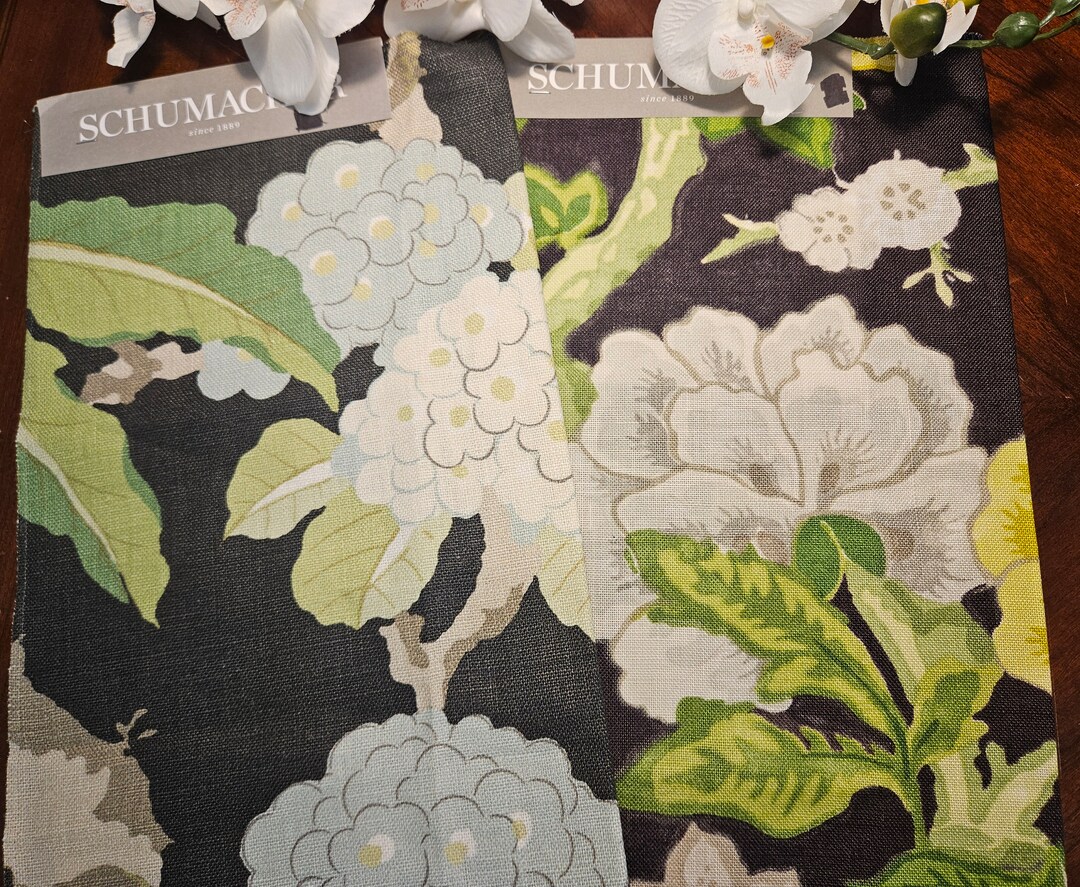 Tissu d'ameublement - DELFT - F. SCHUMACHER & CO. - pour rideaux / à