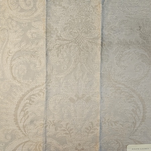 Campione di tessuto Ralph Lauren Hazel Wood Damask Burlap 26"x26"