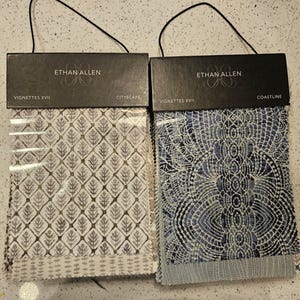 Ethan Allen Fabric Sample Bundles Vignettes Cityscape Coastline Design