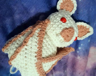 White Bat Plush Amigurumi Crochet