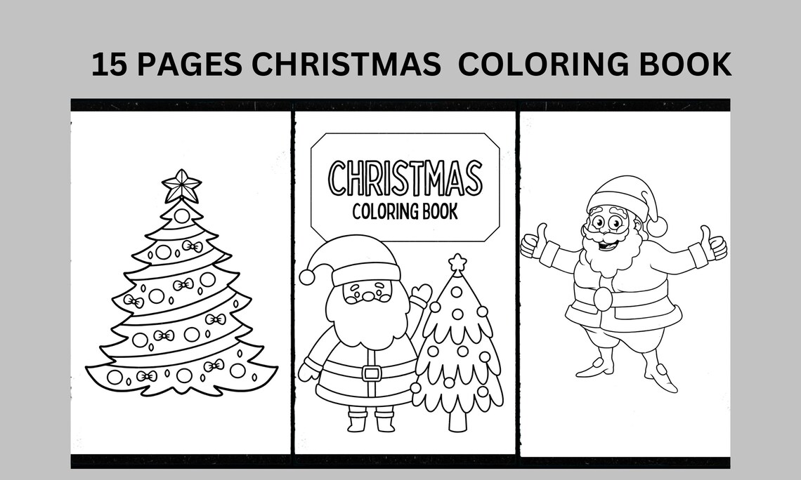 CHRISTMAS COLORING BOOK - Etsy
