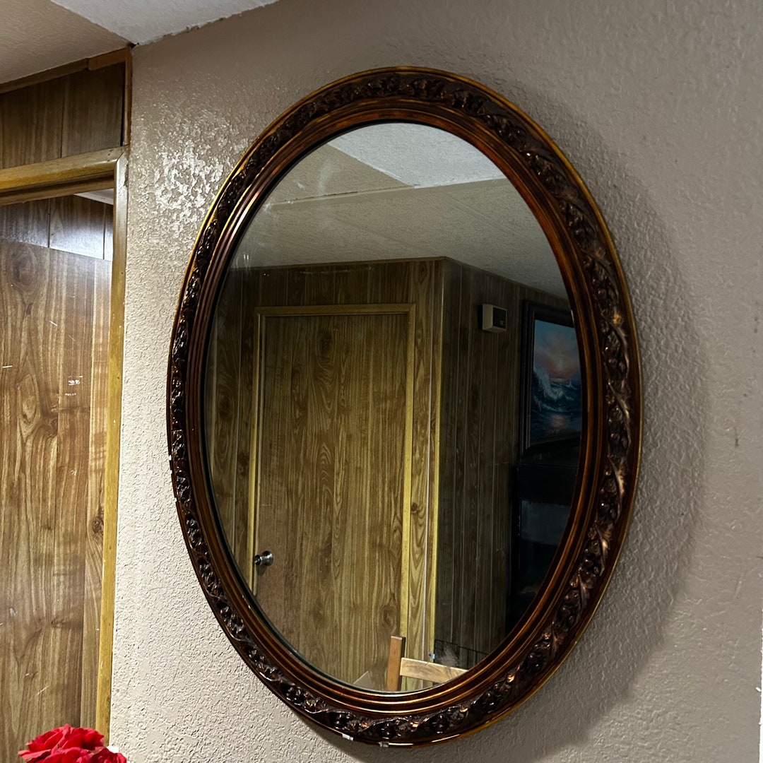 Vintage Gold Wall Mirror - Etsy