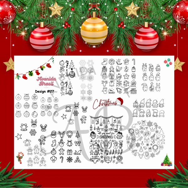 Christmas Nail Art - Etsy