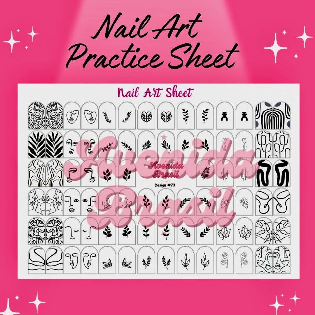 Abstract Vibes Printable Nail Designs Nail Stamp Plate Nail Art Trace Abstract Vibes Printable Nail Designs Nail Stamp Plate Nail Art Trace