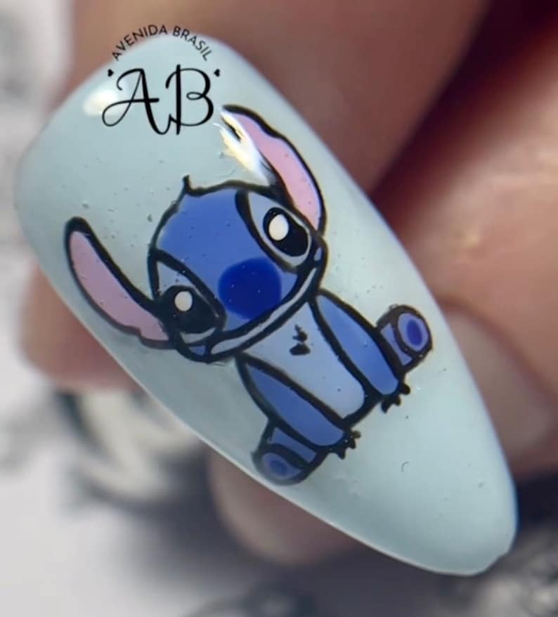 Anime Oasis Nail Art Traceable Practice Sheet Character Nail Art