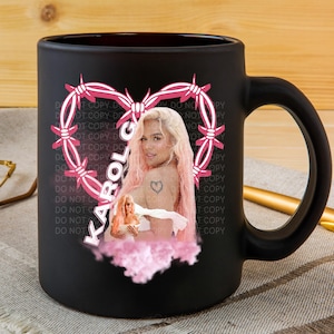 Karol G Heart Pink, Digital PNG