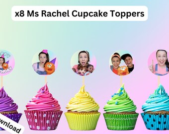 Ms. Rachel Cupcake Toppers Digital Download - Etsy