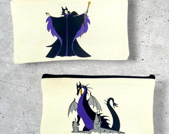 Canvas Makeup Bag - Dragon Villain