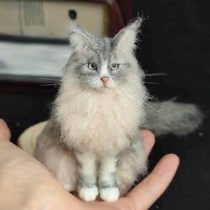 Felt Wool cat｜Gifts for Friends｜Mother&#39;s Day Gifts｜Stuffed cats｜Souvenirs for Pet Lovers｜Valentine&#39;s Day Gifts