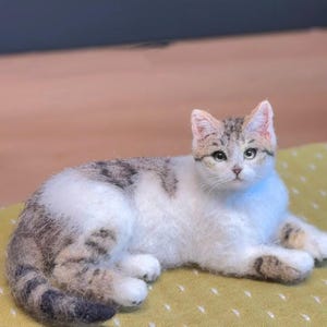Cat Customized 3D Portrait | Felt Wool Kitten Dolls | Special Gifts | Birthday Day Gifts | Cat Lovers Memorials| Lost Pet Gifts  | Felt cat