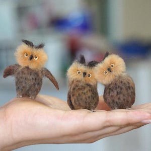 Finished Felt Wool Owl|Gifts for Friends|Mother&#39;s Day Gifts|Stuffed Owls|Souvenirs for Pet Lovers|Valentine&#39;s Day Gifts