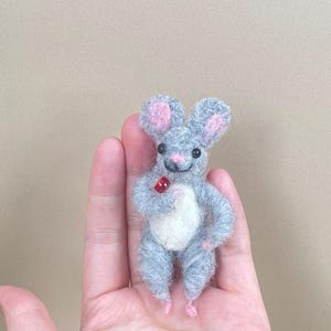 Finished Felt Wool Mouse|Gifts for Friends|Mother&#39;s Day Gifts|Stuffed Mice|Souvenirs for Pet Lovers|Valentine&#39;s Day Gifts