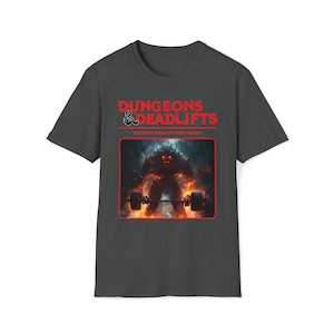 Dungeons and Deadlifts - Unisex Softstyle T-Shirt