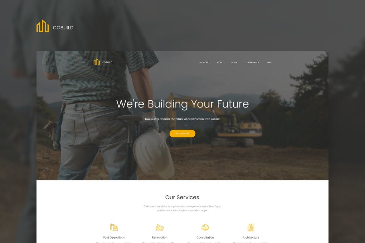 Construction Multipurpose HTML Landing Page || Web Templates, Landing ...