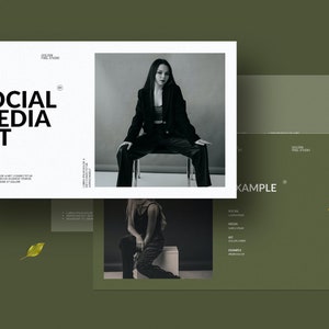 Social Media Kit Google Slides Presentation Template || Google Slides, presentation, template, business, digital file, ppt