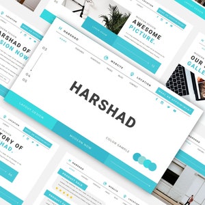 Harshad Bundle Google Slides Presentation Template || Google Slides, presentation, template, business, digital file, ppt