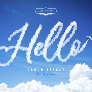 Cloud Text Photoshop Action || photo editing tools, photoshop addon, plugin, filter, retouch, overlay, editing, presets