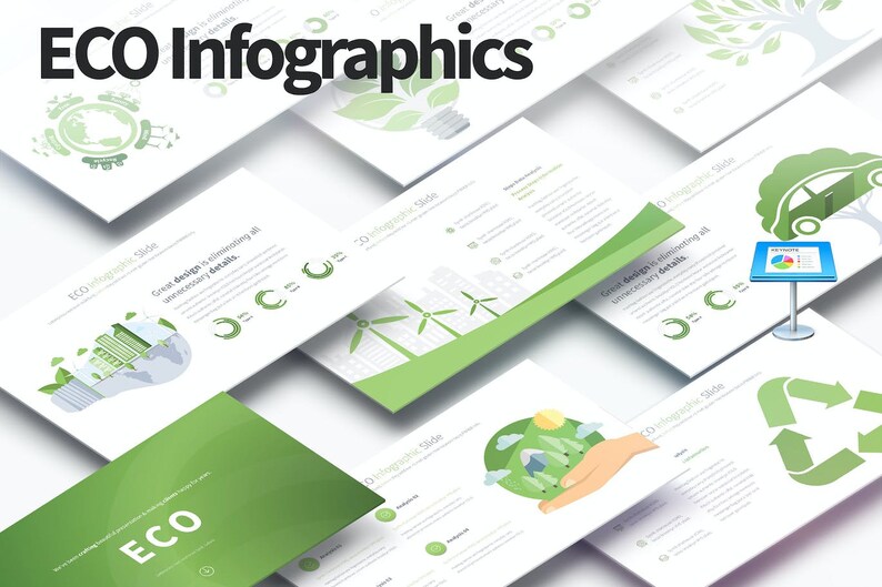 ECO Infographics Keynote Presentation Template || Keynote, Presentation ...