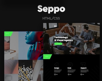 Seppo Corporate One Page HTML Template || web templates, landing page, customizable, website theme, html, multipurpose, wordpress