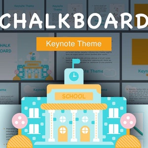 Chalkboard Keynote Presentation Template || keynote, presentation, template, multipurpose, powerpoint, business, digital file, ppt, key