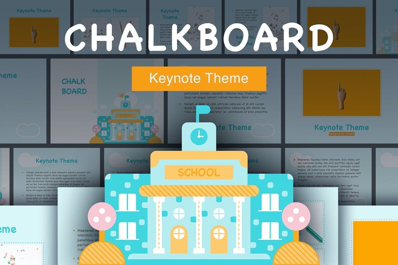 Chalkboard Keynote Presentation Template || Keynote, Presentation ...
