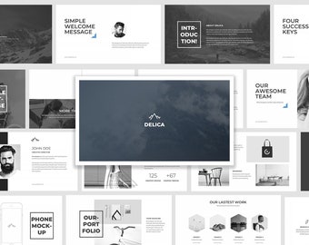 Delica Google Presentatiesjabloon || Google Presentaties, presentatie, sjabloon, zakelijk, digitaal bestand, ppt