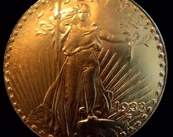 Grandpa's 1933 US gold coin saint-gaudens 20 dollar double eagle