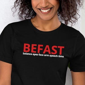 Embroidered Stroke Awareness Shirt, Stroke Nurse, Stroke Coordinator, BEFAST Stroke, Neuro Stroke Shirt, NIHSS Shirt