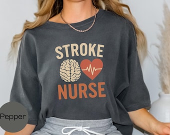 Camiseta del Mes de Concientización sobre el Accidente Cerebrovascular: Enfermera neurológica, guerrera contra el accidente cerebrovascular, BEFAST