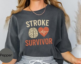Camiseta de superviviente de un accidente cerebrovascular: Mes de la concienciación, Lazo rojo, BEFAST