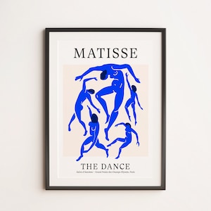 La danza 3 / Henri Matisse - La Danse / Ritagli di carta retrò, stampa artistica di poster digitale astratto di metà secolo
