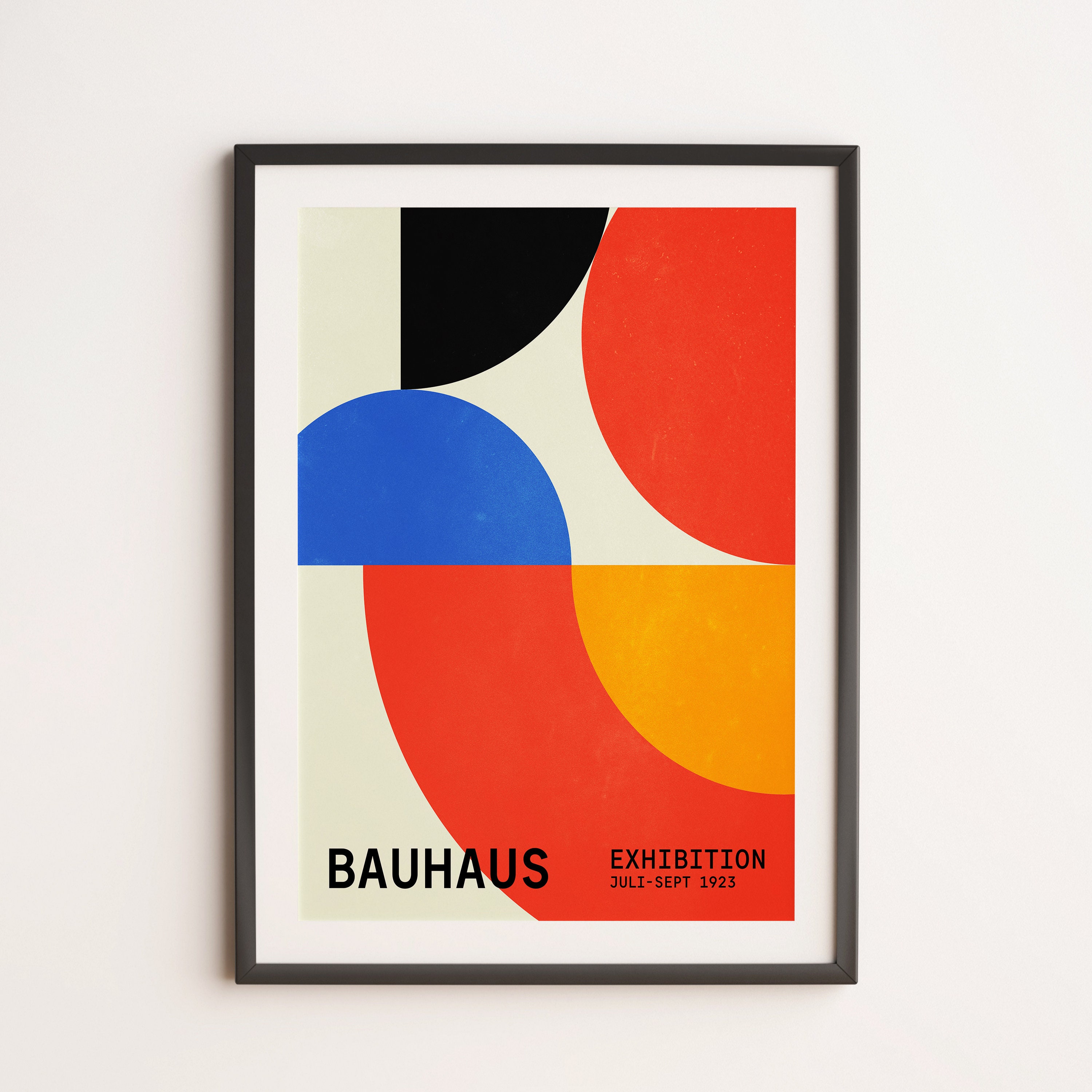 BAUHAUS 02: Exhibition 1923 | Retro Colorful Mid Century Abstract ...