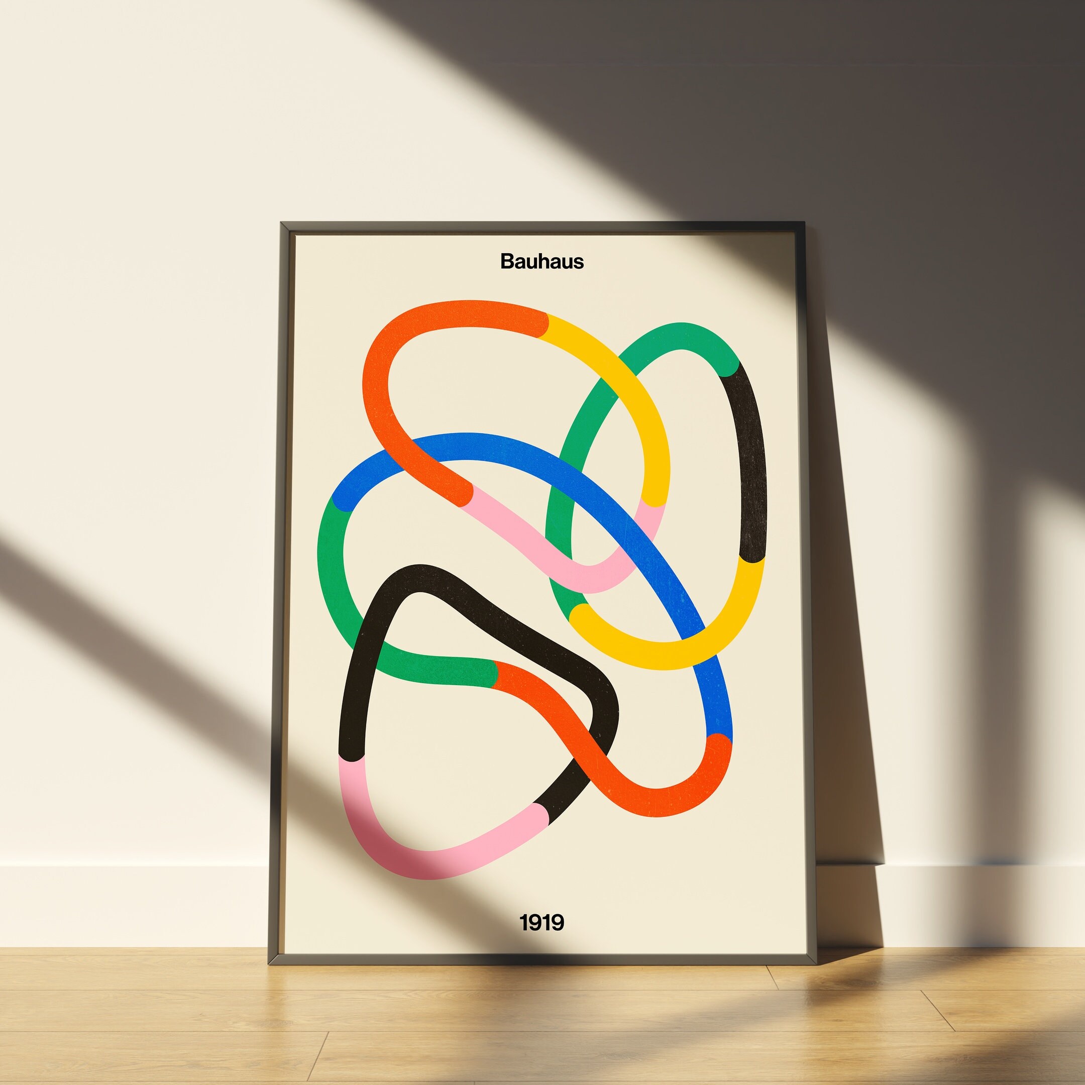 Synchrony: Bauhaus 1919 Exhibition 01 | Retro Colorful Mid Century