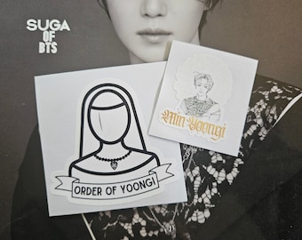 BTS Suga Bookmark - Etsy