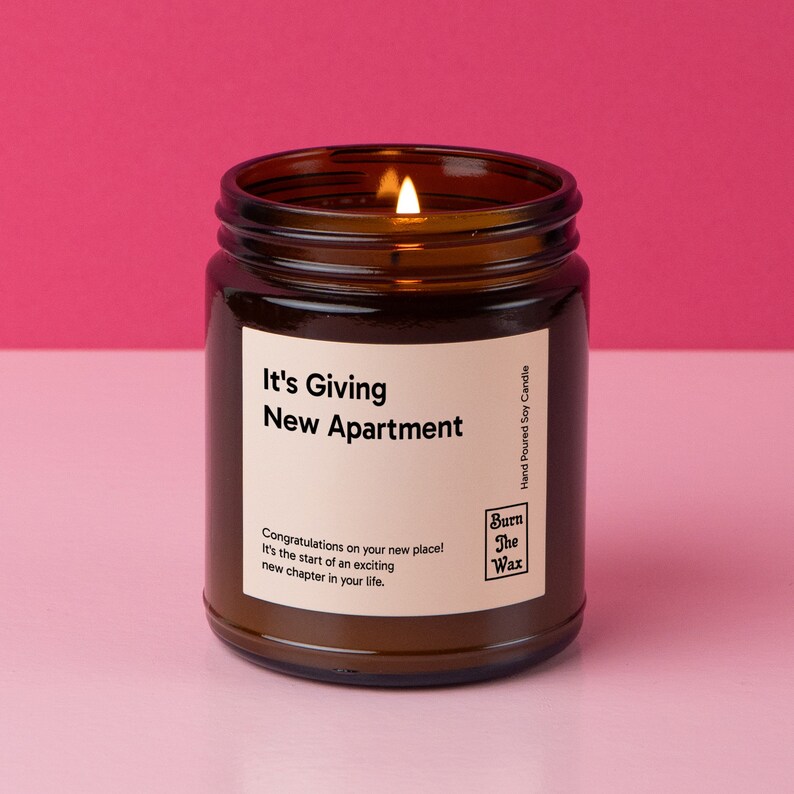 It's Giving New Apartment Soy Candle | New Apartment Gift for Friend, Housewarming Gift