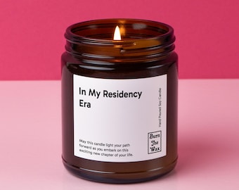 In My Residency Era Soy Candle | Matched for Residency, Match Day Gift, Medical School Graduation, Med School, Resident Doctor, Med Student