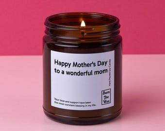 Happy Mother's Day Soy Candle | Gift for Mom, Mommy Gift, Mama Gift, Birthday gift for Mom