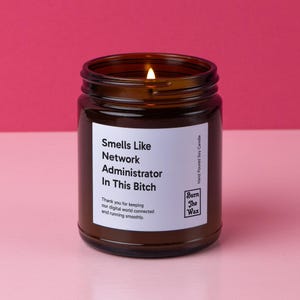 Smells Like Network Administrator In This Bitch Soy Candle | Network Administrator Gift, Gift for Network Administrator