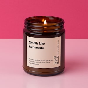Smells Like Minnesota Soy Candle | Minnesota Candle, Decoration Gift, Moving to Minnesota, Minnesota Gift