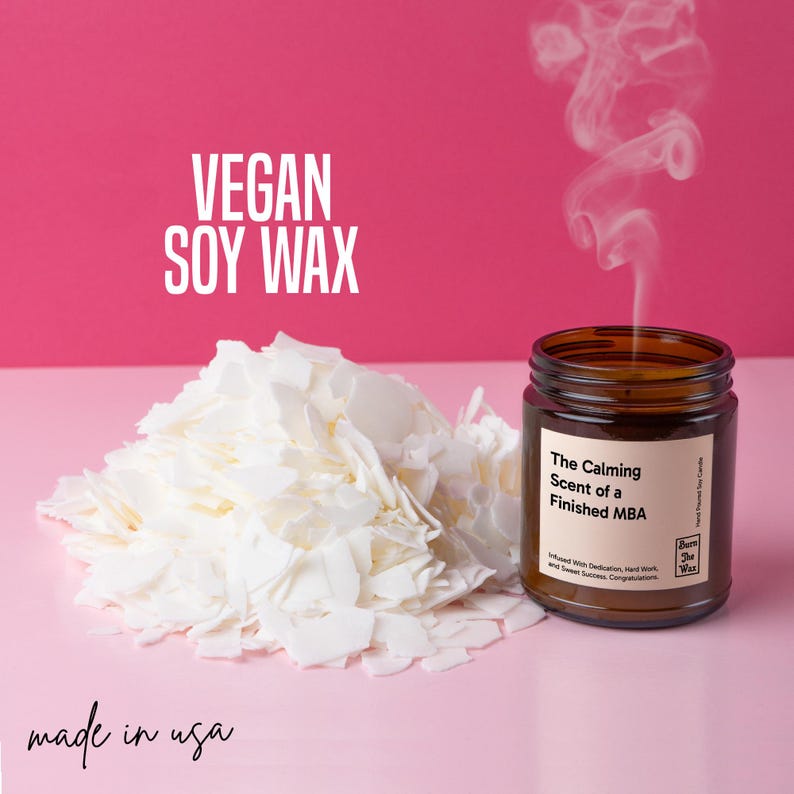 The Calming Scent Of A Finished MBA Soy Candle | Achievement Gift, MBA Graduation Gift, Masters Degree, MBA Candle Gift image 5