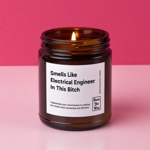 Smells Like Electrical Engineer In This Bitch Soy Candle Electrical Engineer Gift, Gift for Electrical Engineer, Future Electrical Engineer