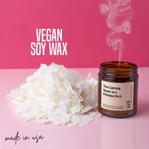 Vela de soja con aroma relajante / Regalo para doctorado, vela doctoral, doctorado, estudiante de posgrado imagen 5