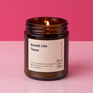 Smells Like Texas Soy Candle | Texas Candle, Decoration Gift, Moving to Texas, Texas Gift