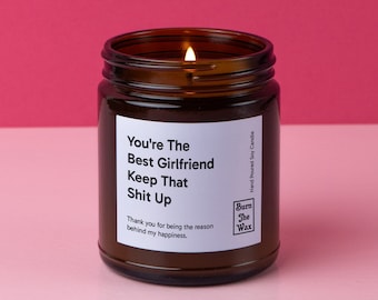 The Best Girlfriend Soy Candle | Gift for Girlfriend, Valentine's Day Gift from Boyfriend, Girlfriend Birthday Gift
