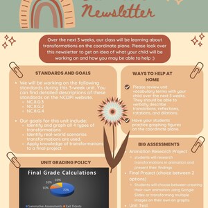 Classroom Newsletter - Teacher