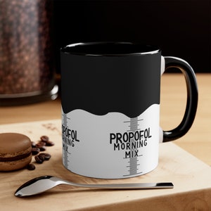 Anesthesia Propofol Mug For Anaesthetic Nurse Anesthesiology Trivia Mug, Funny Anaesthesia Nurse Mug, CRNA Anesthetist Hospital Coffee Mug