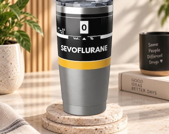 Vaso de sevoflurano: Regalo ideal para médicos o enfermeras especialistas en anestesia.