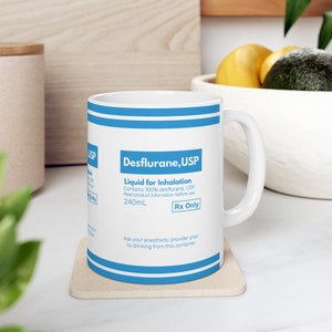Anesthesia Mug Desflurane Gift For Anaesthesia