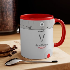 Halothane Anesthesia Mug Funny Anesthesiology Gift For CRNA Anesthesiologist Vaporizer Mock Up Mug, Anaesthesia Doctor Halo Coffee Mug,